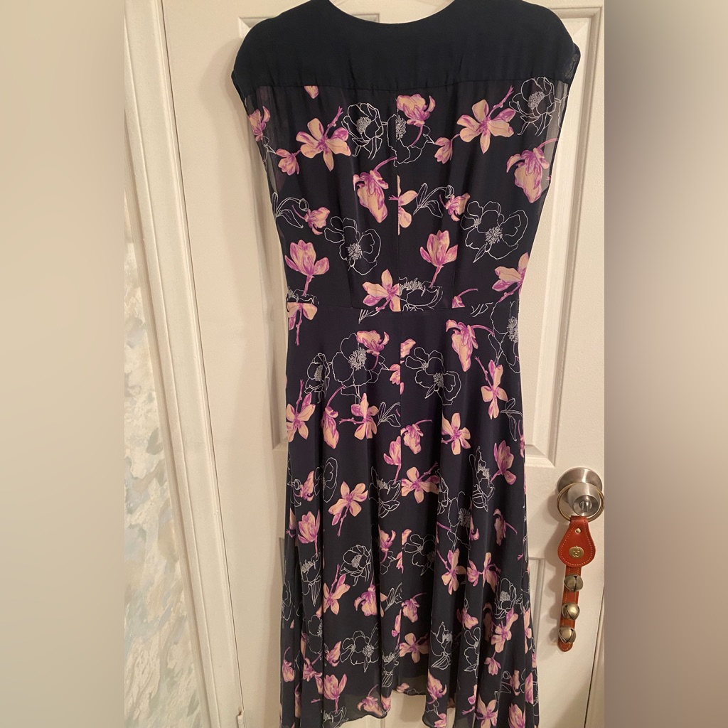 Club Monaco Asymmetrical Print Dress. Sz 6